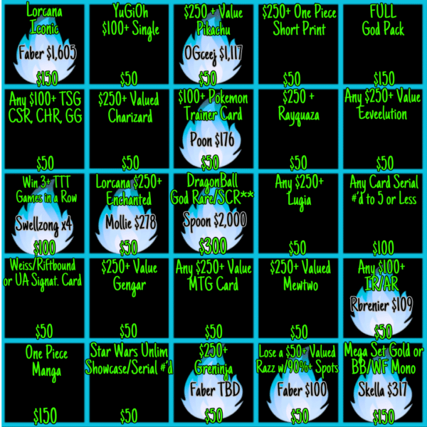 BLACKOUT Bingo !Jackpot - Info Only - No Purchase Necessary