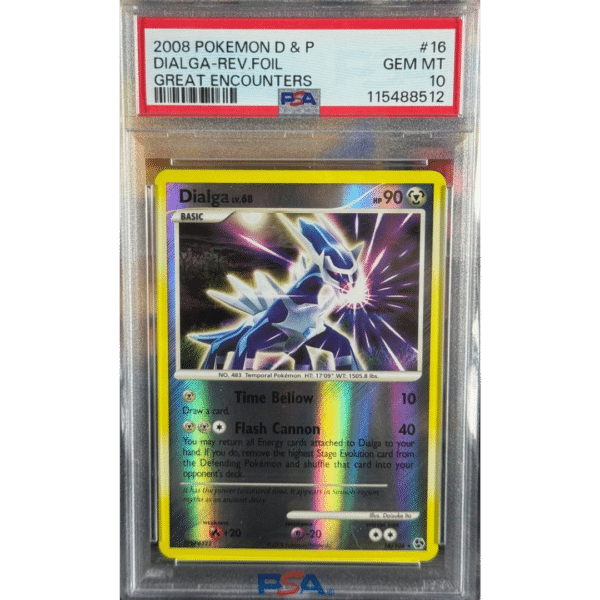 PSA 10 Great Encounters Dialga Reverse Holo #16