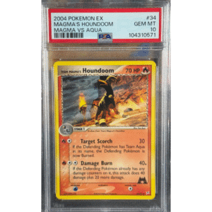 PSA 10 Team Magma's Houndoom #34