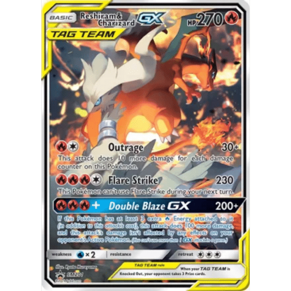 RAZZ - 10 Spots Reshiram & Charizard SM201 Promo