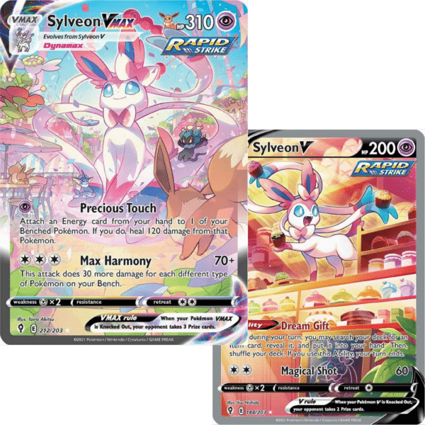 RAZZ - 10 Spots Sylveon V & VMAX  Pair +5 Flawless Spots Main
