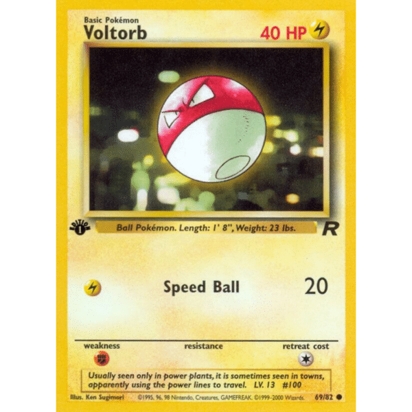 RAZZ - 10 Spots LP 1st Ed Team Rocket Voltorb