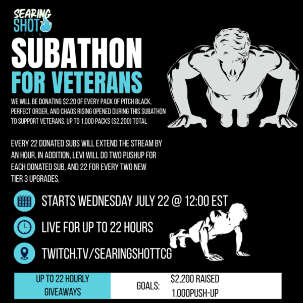 Veteran Suicide Awareness Fundraiser (Pitch Black, Chaos Rising, and Perfect Order)