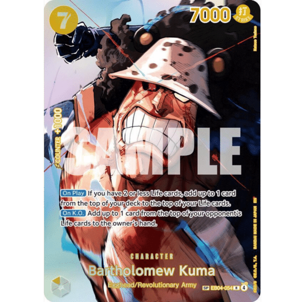 RAZZ - 10 Spots EB04 Bartholomew Kuma SP +2 Degen Tickets (BK)