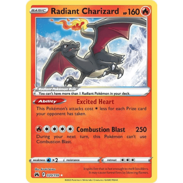 RAZZ - 10 Spots CZ Radiant Charizard