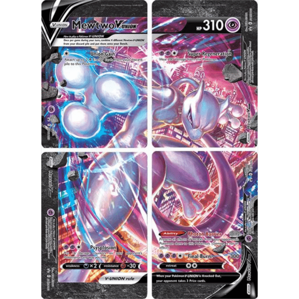 RAZZ - 10 Spots Mewtwo V-Union (4 Cards)
