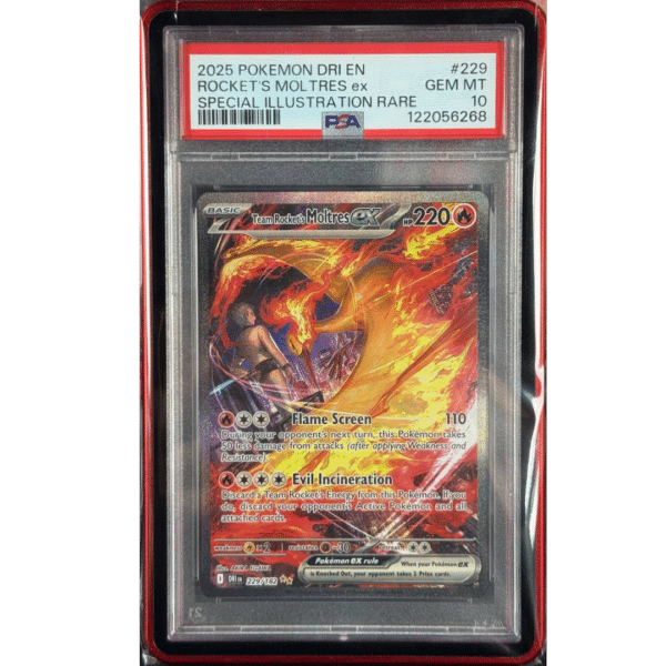 RAZZ - 10 Spots PSA10 Moltres +5 Flawless Spots +10 Degen Tickets (With Mag Lock) MAIN (MTM)