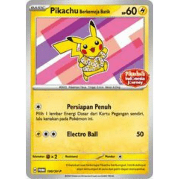 RAZZ - 10 Spots Pikachu Berkemeja Batik (Sealed)