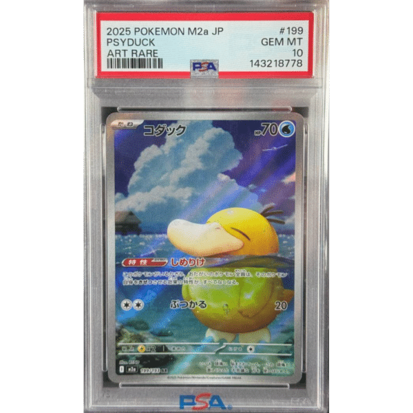 RAZZ - 10 Spots PSA10 Japanese Psyduck Main +1 Flawless Spot +2 Degen Tickets (PSYM)