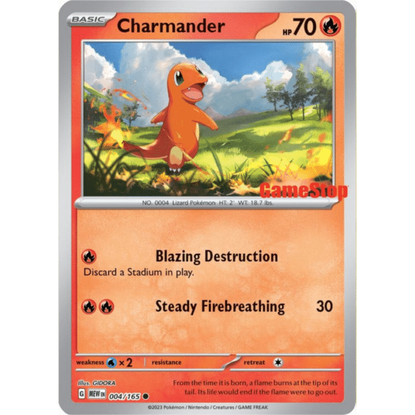 RAZZ - 10 Spots Charmander Gamestop (not Sealed)