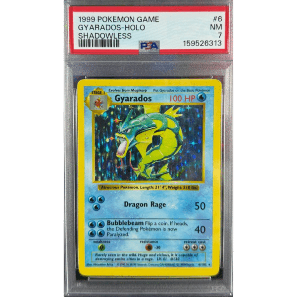 RAZZ - 10 Spots PSA 7 Shadowless Gyarados +2 Flawless Spots +2 Degen Tickets Main (SGM)