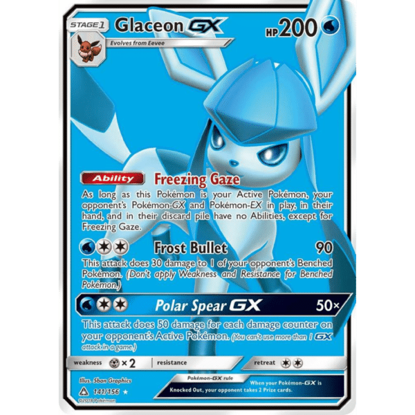 RAZZ - 10 Spots (+1FS) Ultra Prism Glaceon GX