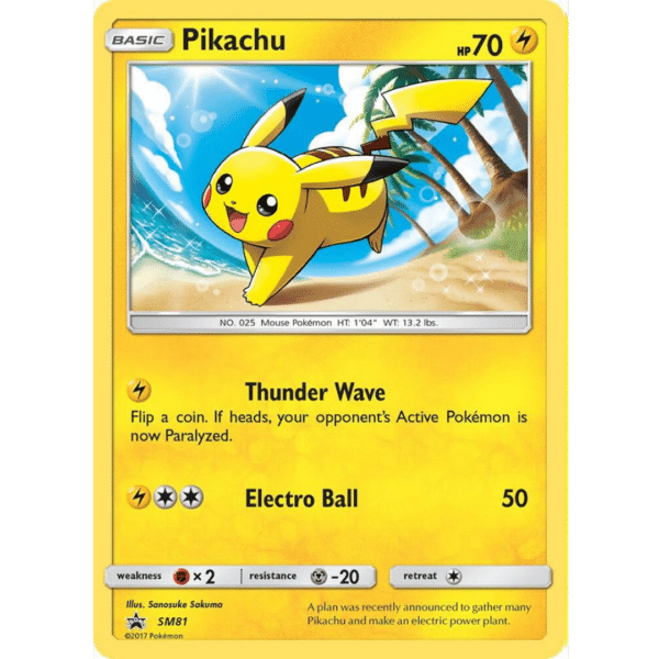 RAZZ - 10 Spots SM81 Holo Promo Pikachu