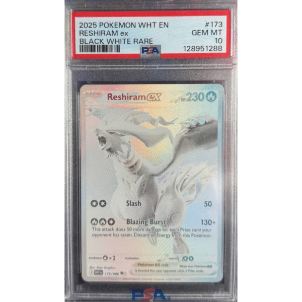 RAZZ - 10 Spots PSA10 Monochrome Reshiram MAIN +6 Flawless Spots +12 Degen Tickets (MRM)