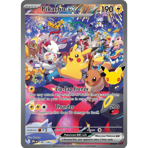RAZZ - 10 Spots 30th Pikachu 149 Main +2 Degen Tickets (PT)