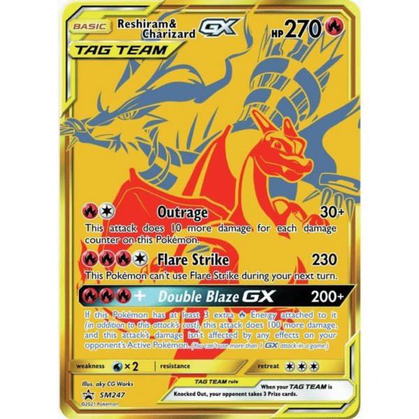 RAZZ - 10 Spots (+1FS) SM247 Reshiram Charizard