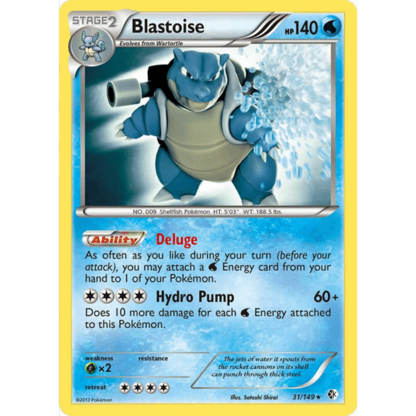 RAZZ - 10 Spots NM Laser Holo Boundaries Crossed Blastoise