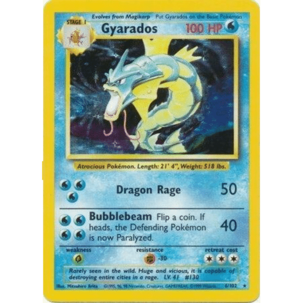 RAZZ - 10 Spots HP Base Gyarados Holo