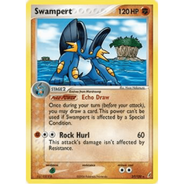 RAZZ - 10 Spots MP Crystal Guardians Deck Exclusive Swampert Holo