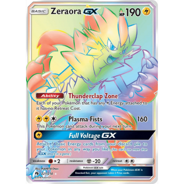 RAZZ - 10 Spots Rainbow Zeraora GX